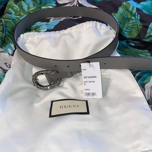 Gucci snake buckle belt